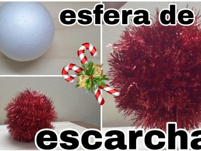 Esferas de escarcha| como hacer tus esferas muy fácil y economicas| #navidad