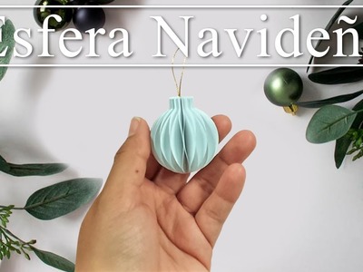 ESFERAS NAVIDEÑAS de PAPEL ???? en 5 MINUTOS #navidad #navidad2022