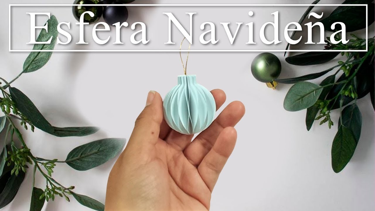 ESFERAS NAVIDEÑAS de PAPEL ???? en 5 MINUTOS #navidad #navidad2022