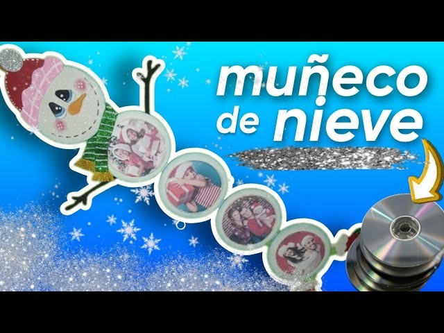 ☃️Muñeco de Nieve . manualidad navideña con reciclaje. facil para niños.