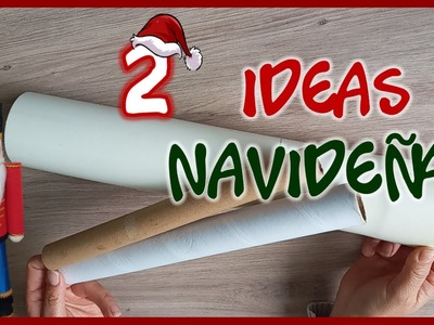 2 IDEAS NAVIDEÑAS CON RECICLAJE - Adornos navideños fáciles - Christmas crafts with recycling 2022