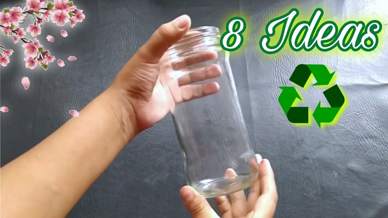 8 IDEAS FÁCILES para reciclar FRASCOS de Vidrio. DIY home decor