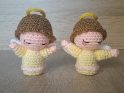 Ángel de la Anunciación Amigurumi de Navidad - Tutorial paso a paso en Ganchillo [Portal de Belén]