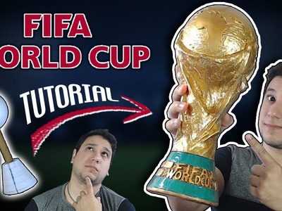 COMO HACER COPA DEL MUNDO ????. How to make a FIFA World Cup. FIFA WORLD CUP DIY.  MUNDIAL DE FÚTBOL