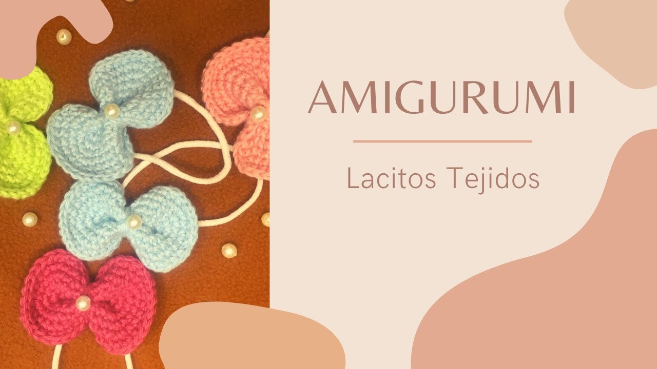 Cómo hacer un lacito tejido en amigurumi. How to make a little bow knitted in amigurumi