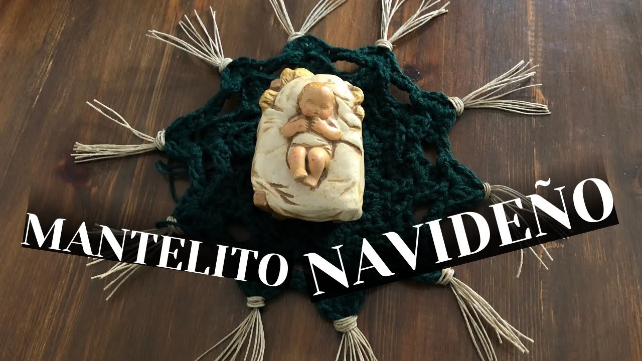 COMO HACER UN MANTELITO NAVIDEÑO [CROCHET]