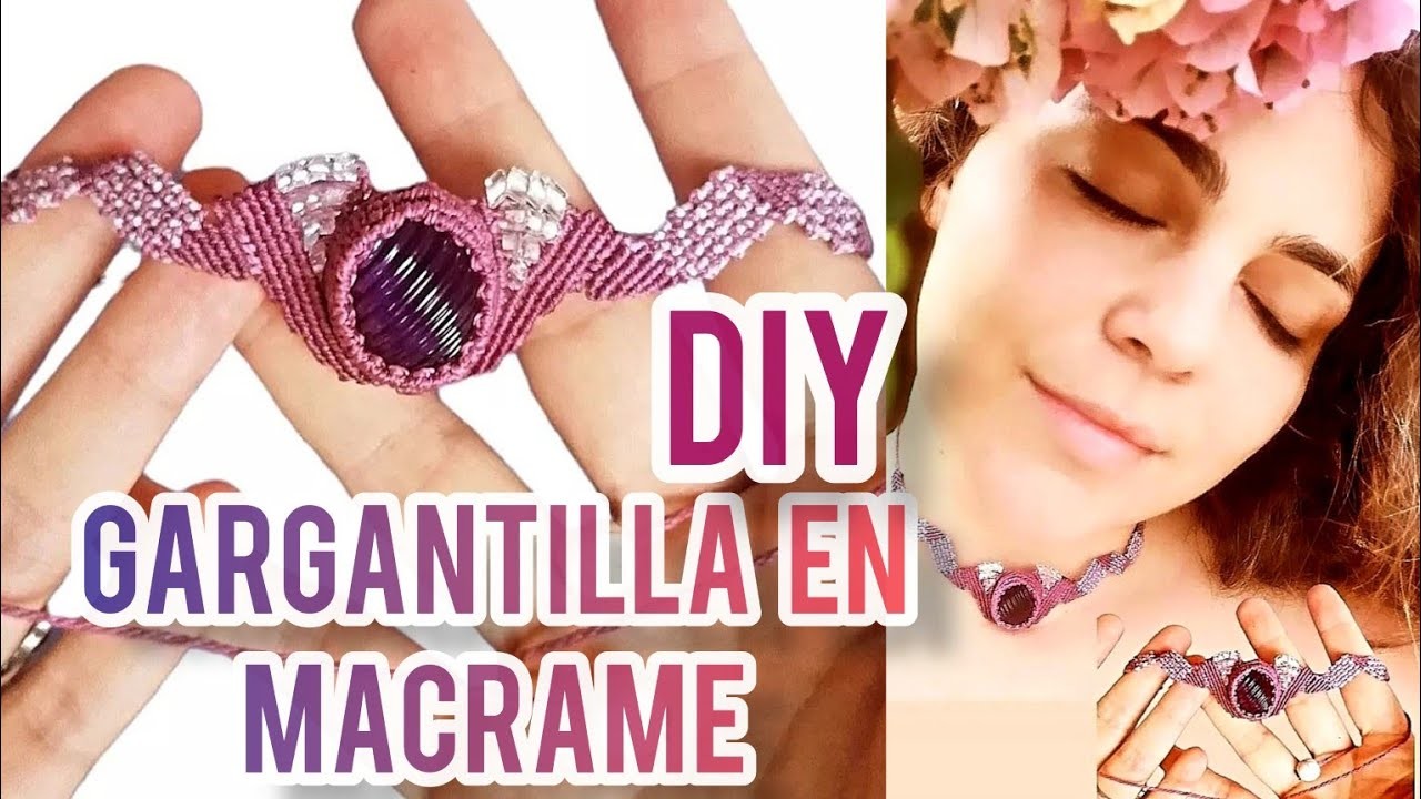 DIY ✔ gargantilla en macrame| Tutorial paso a paso