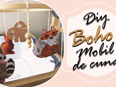 DIY ????MOBIL para cuna de BEBE con muñecos de FIELTRO y MADERA | Shantiirene