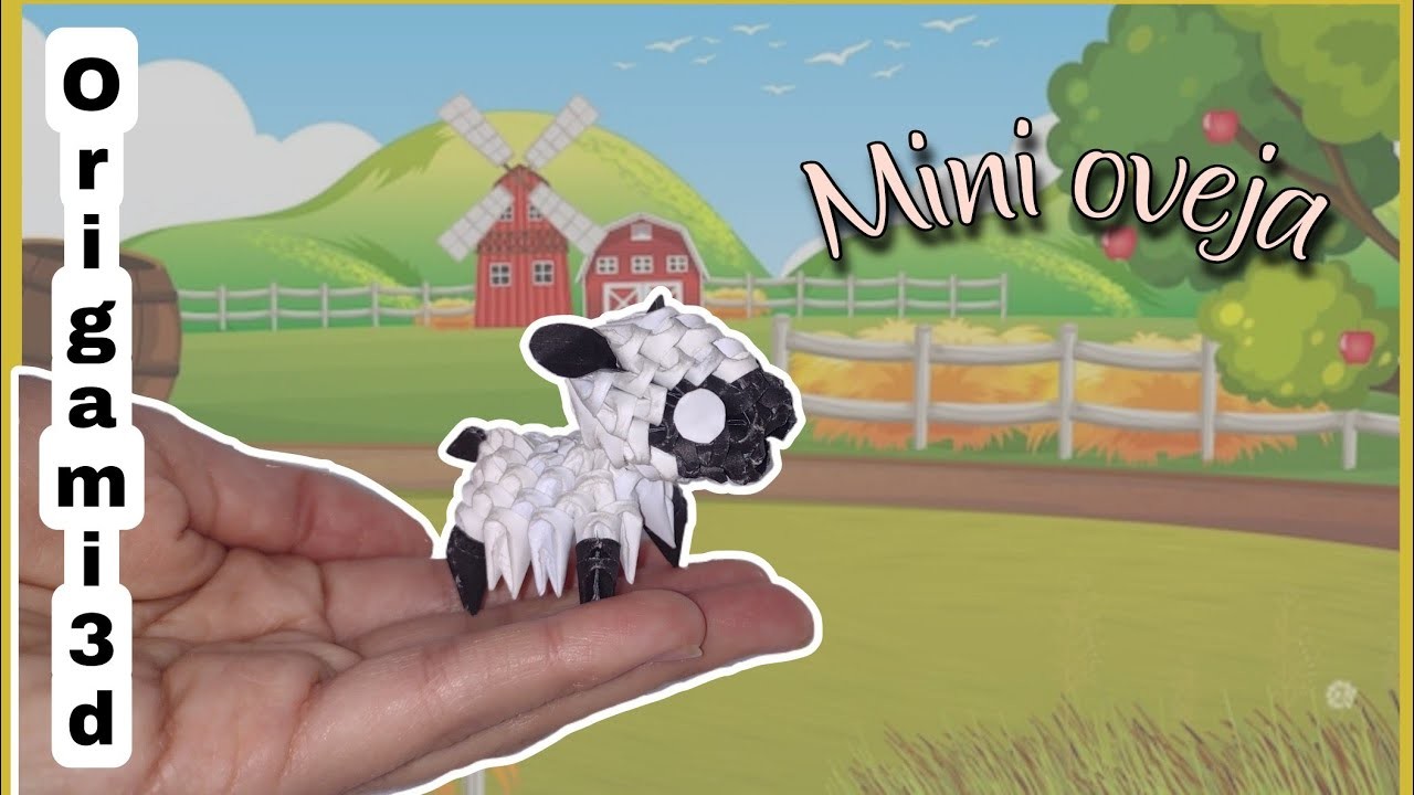 Mini oveja en origami 3d ???? paso a paso | Carol Sandoval
