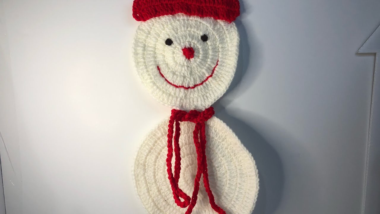 Muñeco de nieve a crochet