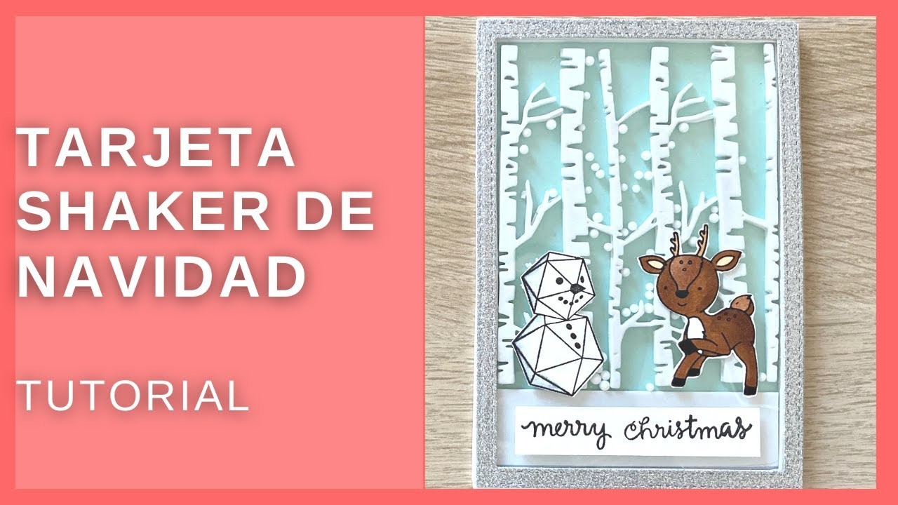 TARJETA SHAKER con Goma Eva TUTORIAL ⎸ TARJETA NAVIDEÑA ????????