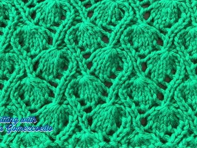 TEJIDOS A DOS AGUJAS: 131- Hojas de Primavera. KNITTING WITH TWO NEEDLES: Spring Leaves