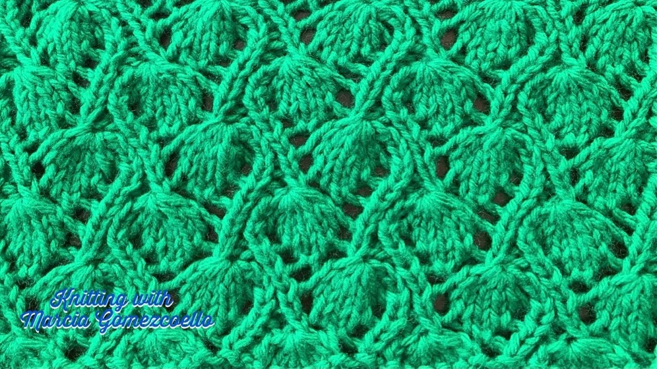 TEJIDOS A DOS AGUJAS: 131- Hojas de Primavera. KNITTING WITH TWO NEEDLES: Spring Leaves