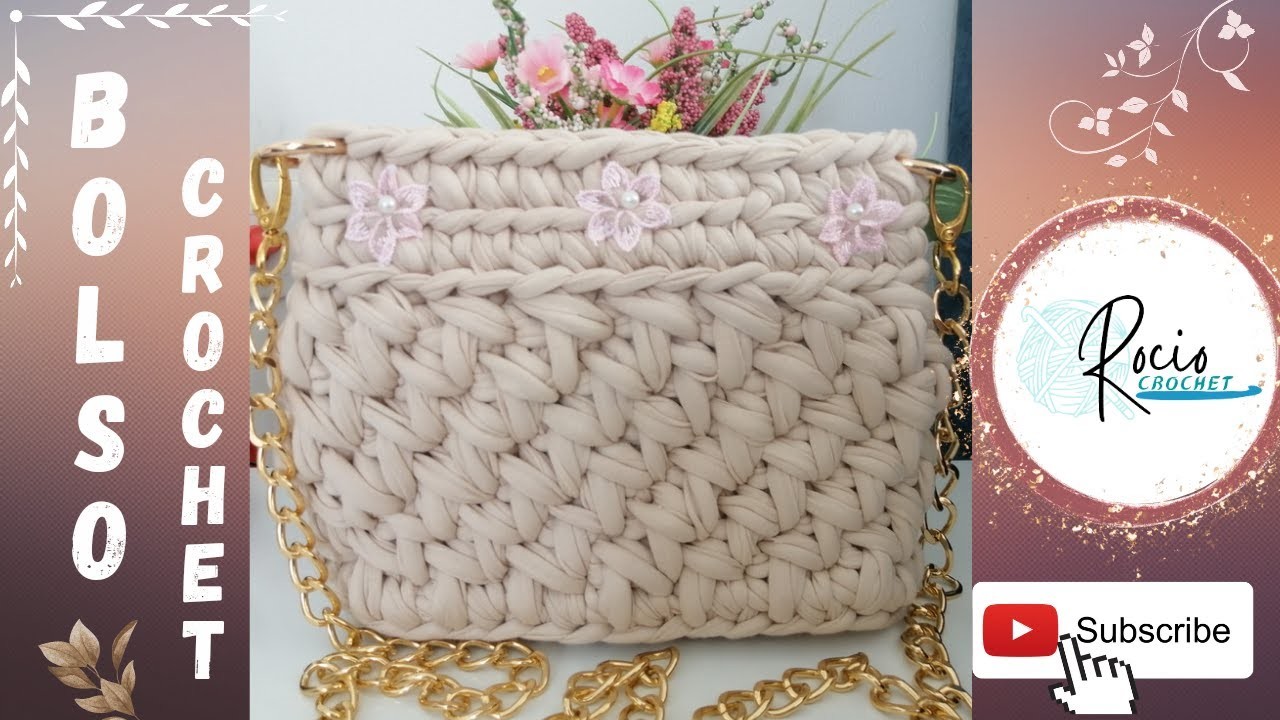 Tutorial de bolso tejido! - Rocio Crochet