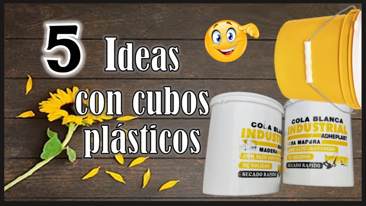 5 IDEAS PARA EL HOGAR CON CUBOS PLÁSTICOS. Manualidades reciclando baldes de plástico