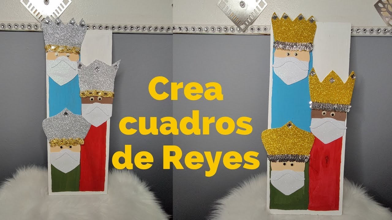 Como crear cuadro de Reyes Magos.How to create a painting of the Magi