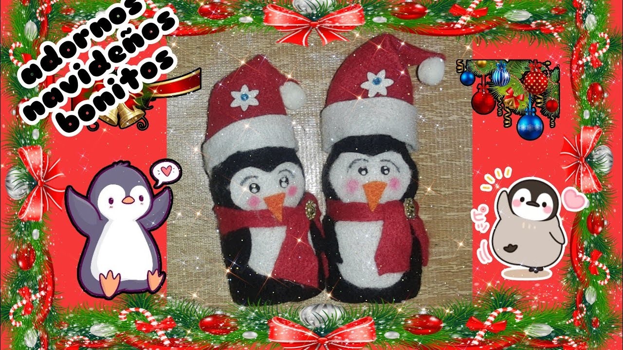 ???? COMO HACER UN PINGÜINO NAVIDEÑO CON MATERIAL RECICLADO ???? MANUALIDADES NAVIDEÑAS ???? navidad 2022????