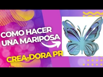 Cómo hacer una Mariposa en papel ???? #decoracion #mariposa #cricut #manualidades