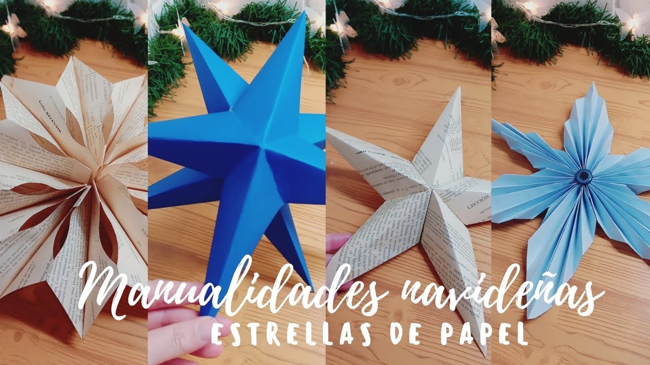 #diy manualidades navideñas | estrellas fáciles y de papel ???? #navidad #manualidades #craft