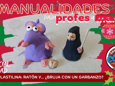 ESPECIAL #NAVIDAD! #Manualidades para PROFES Y MAMIS: RATÓN DE PLASTILINA. 