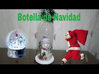 ???? MANUALIDAD NAVIDEÑA ☃️ CON BOTELLA DE PLÁSTICO ♻️ | CHRISTMAS CRAFT ???? WITH PLASTIC BOTTLE ♻️