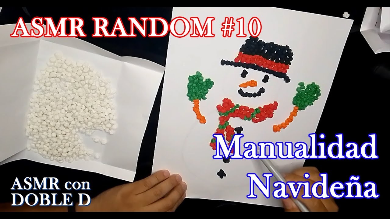 ASMR RANDOM #10 - Muñeco de Nieve (Manualidad)