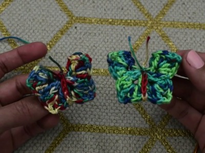 ????Mariposas muy fácil de tejer y rápido a #crochet #ganchillo  #uncinetto @jekecrochet