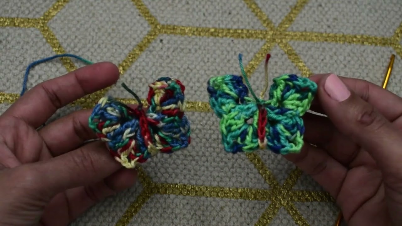 ????Mariposas muy fácil de tejer y rápido a #crochet #ganchillo  #uncinetto @jekecrochet