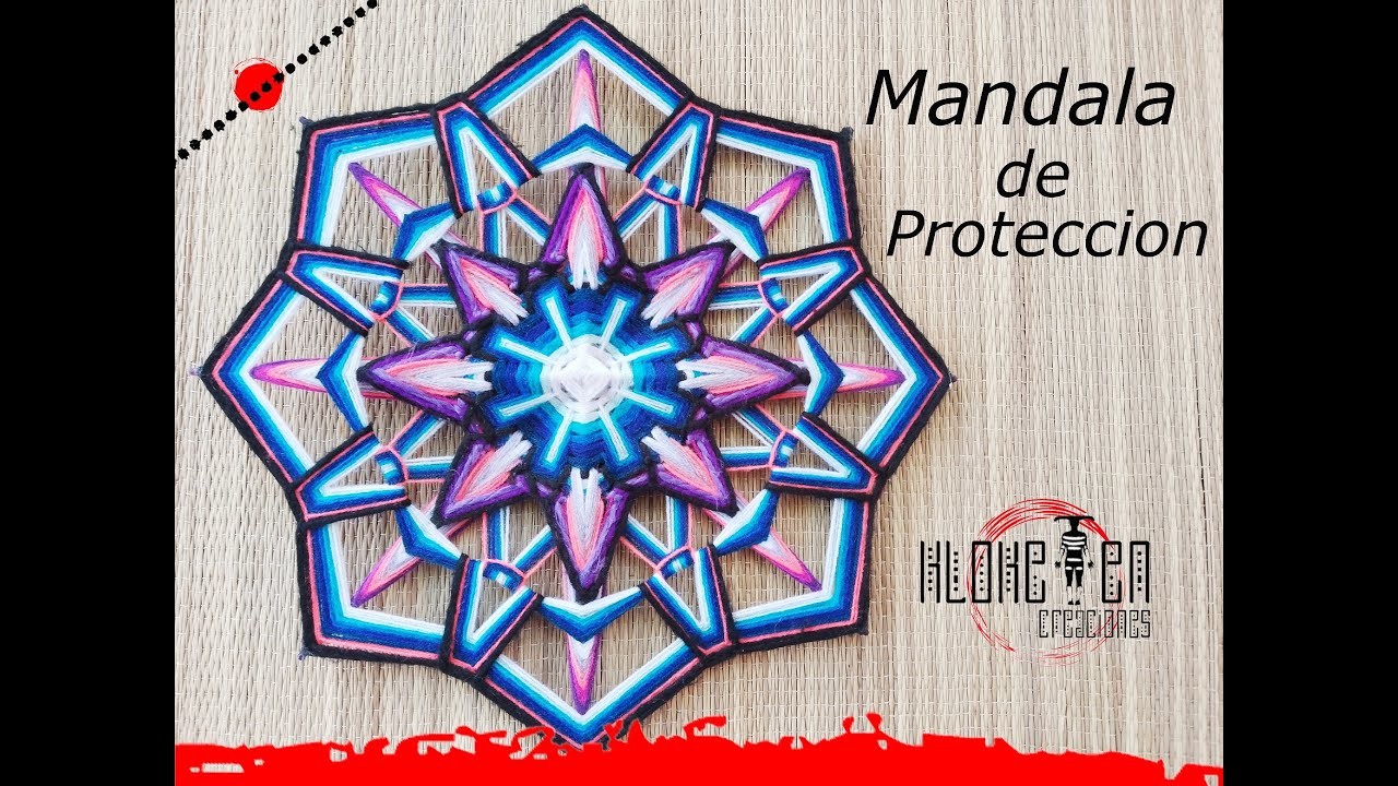 Ojo de dios ???? ¨protección¨  - yarn mandala tejido - hand made handicraft
