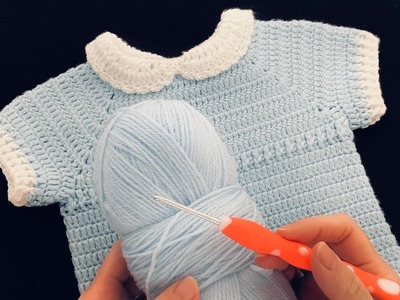 TEJÍ Romper, pelele, body, mameluco para bebes a crochet PATRON DE GANCHILLO paso a paso FOR BABY