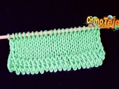 Punto de Borde Inicio Punto de Orillo Puntilla El Mas Fácil 2 agujas, tricot, palitos (1040)