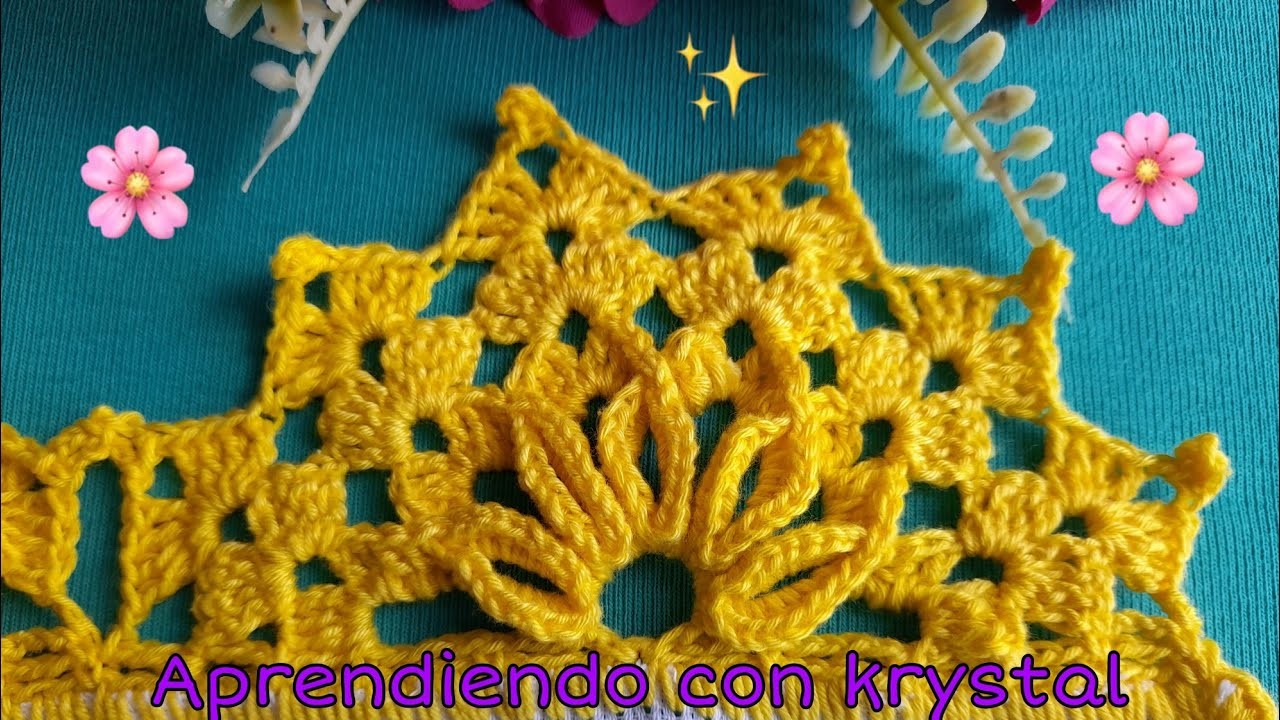 Una impactante puntilla que dejara tu servilleta preciosa  #234