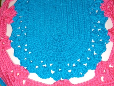 2 y última parte de  tapa de juego de baño tejido a crochet paso a paso