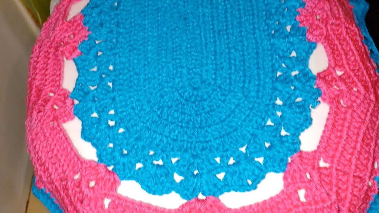 2 y última parte de  tapa de juego de baño tejido a crochet paso a paso