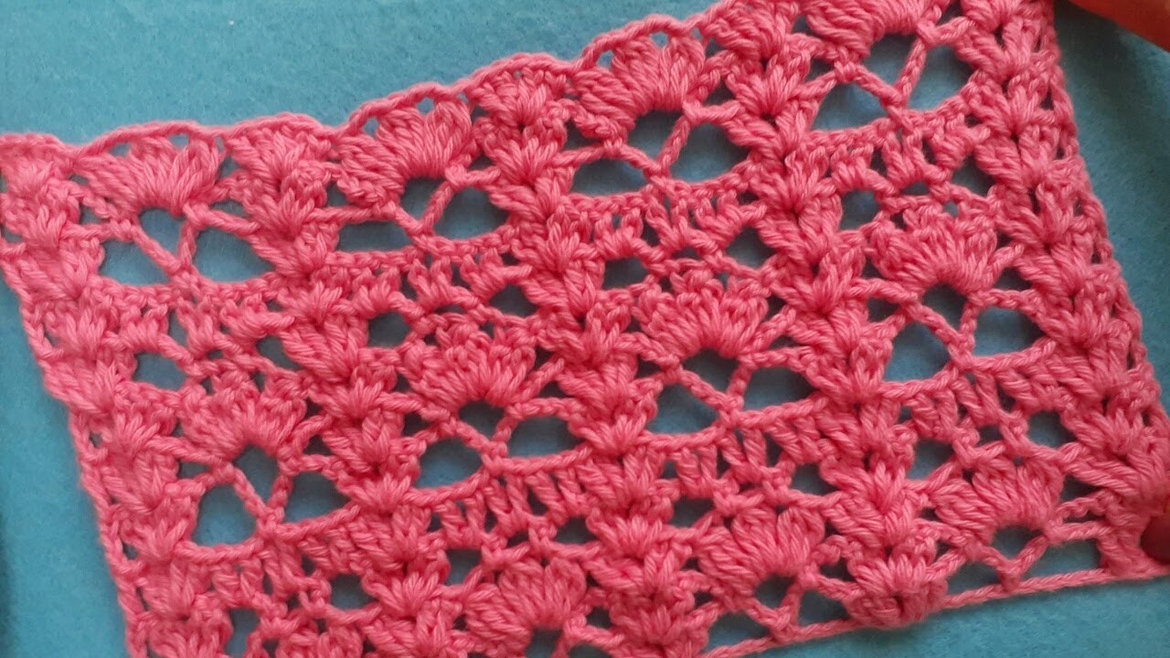 ????Hermosa Puntada a Ganchillo para Principiante.Patrón Tejido a Crochet.Crochet Patterns Stitches