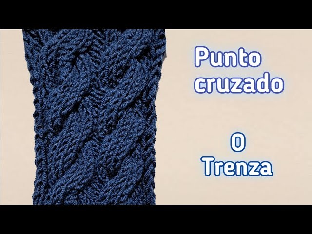 Puntada cruzada o trenzada paso a paso ????
