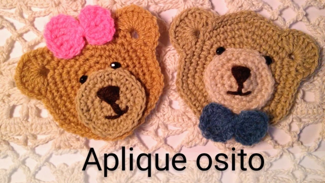 APLIQUE OSITO , CROCHET