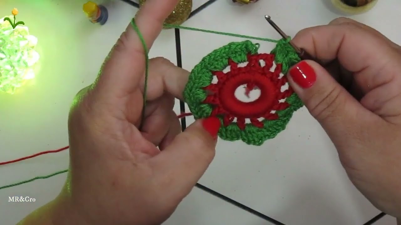 Tutorial:67 Preciosas Corona Navideña ???????????? a crochet paso a paso. Muy Fácil!!