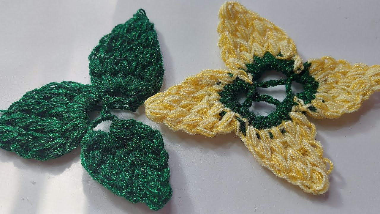 HOJAS A CROCHET PARA ROSAS SONIA R.A.