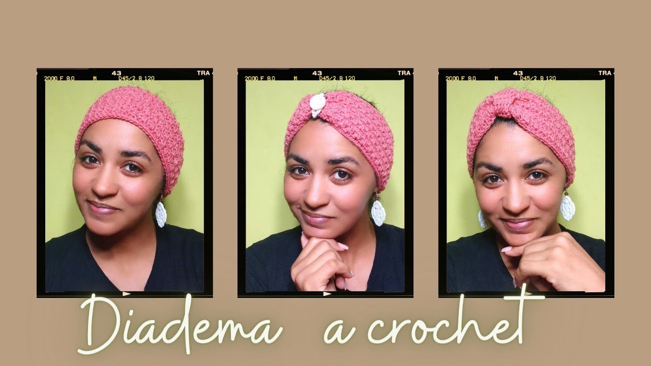 Te enseño como hacer una Diadema o Cintillo a Crochet  3 diseños en 1 todas las tallas, paso a paso.