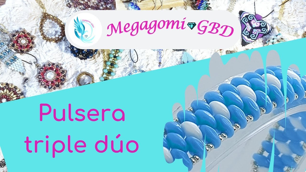 MegagomiGBD || Como hacer Pulsera triple duo || Hecho a mano