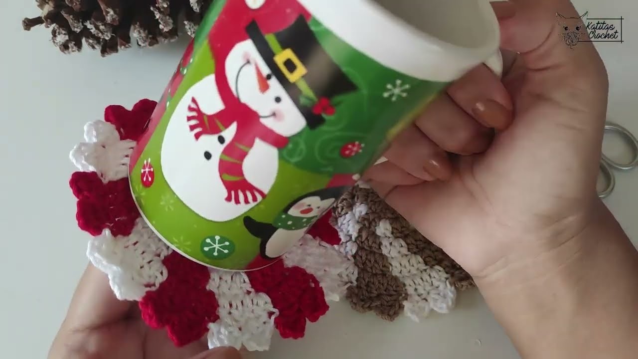 ESTÁ A OTRO NIVEL ????✨| TE VA A ENCANTAR | POSAVASOS NAVIDEÑO TEJIDO A CROCHET | PASO A PASO|