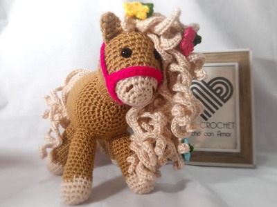 Pony Tejido a Crochet  (AMIGURUMI) patrón de mini Caballo ????