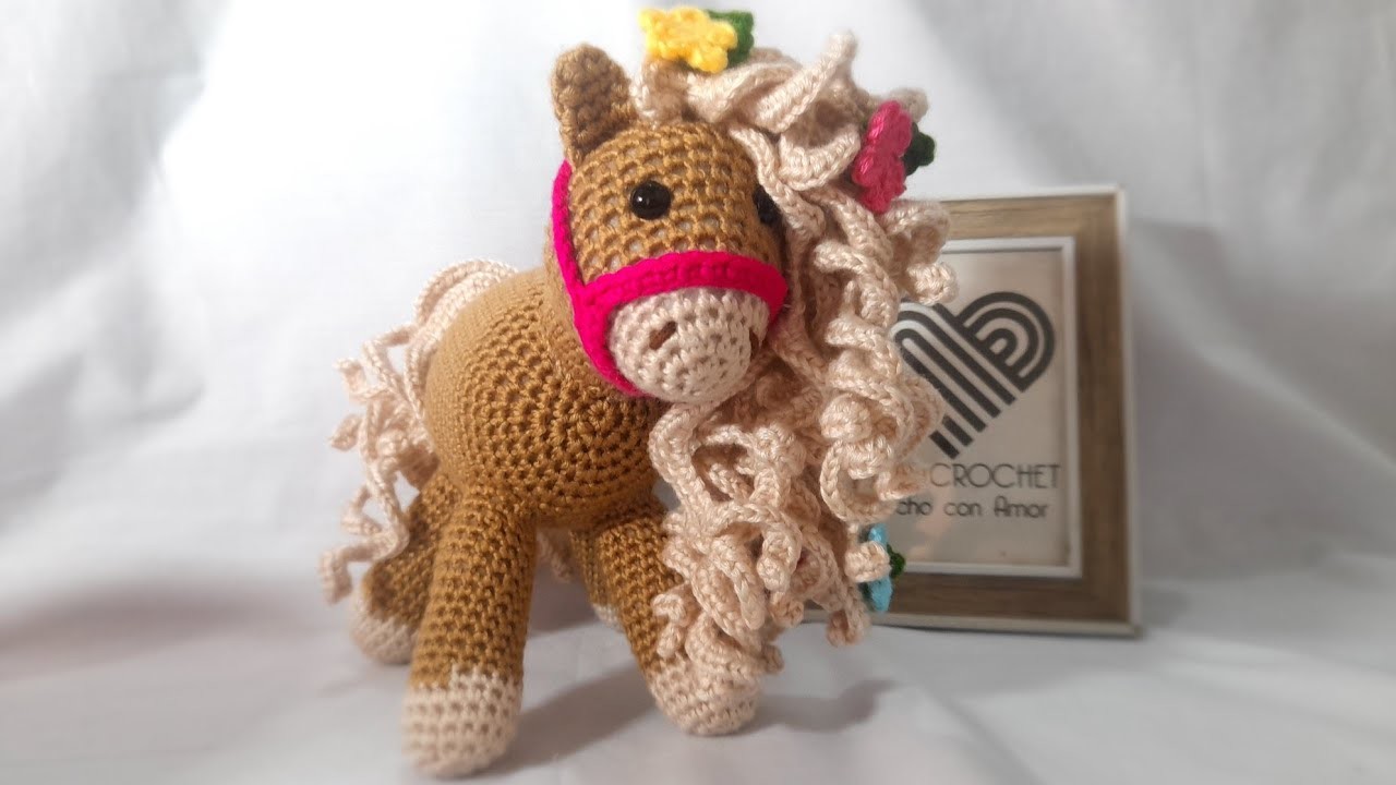 Pony Tejido a Crochet  (AMIGURUMI) patrón de mini Caballo ????