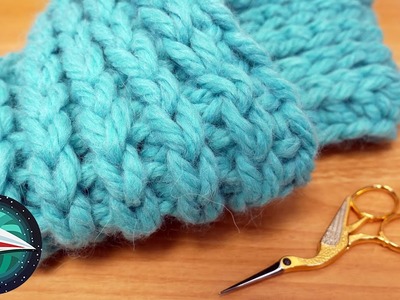 Tejido | Cuello o loop tejido XXL | Chal con lana de alpaca | Crochet que parece dos agujas