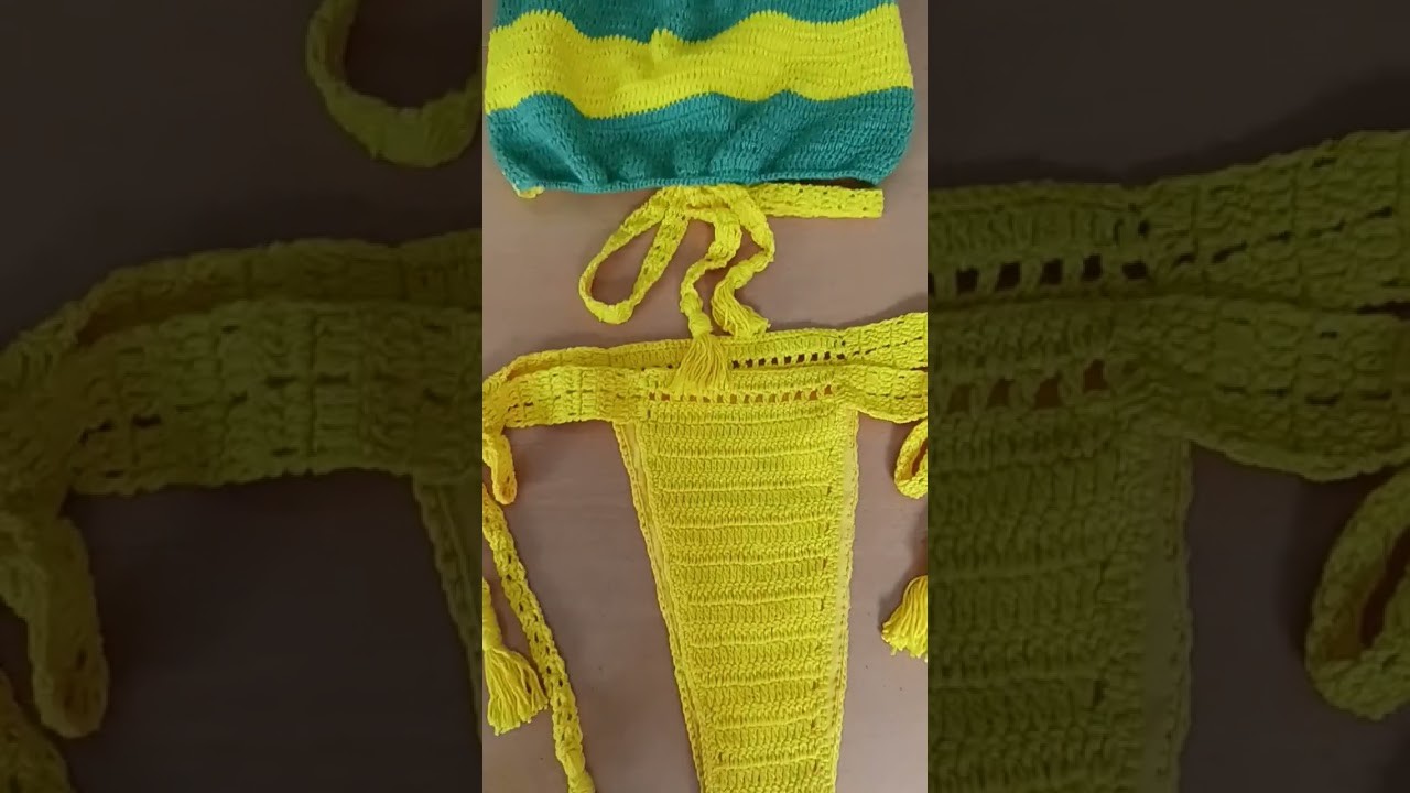 Biquini de crochê #exclusivo #crochet #novidadenocanalembreve #exclusivo