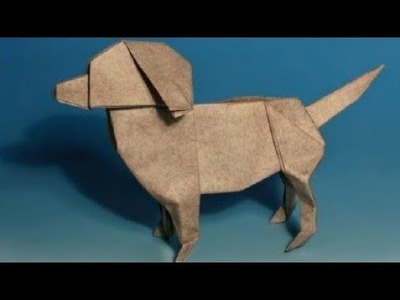 Cómo hacer un perro  de origami muy fácil (John montroll)