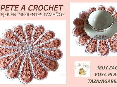Crochet como tejer tapetes de 14 pétalos | para principiantes | crochet designs