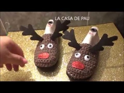 Ideas para VENDER???????? PANTUFLAS  navideñas
