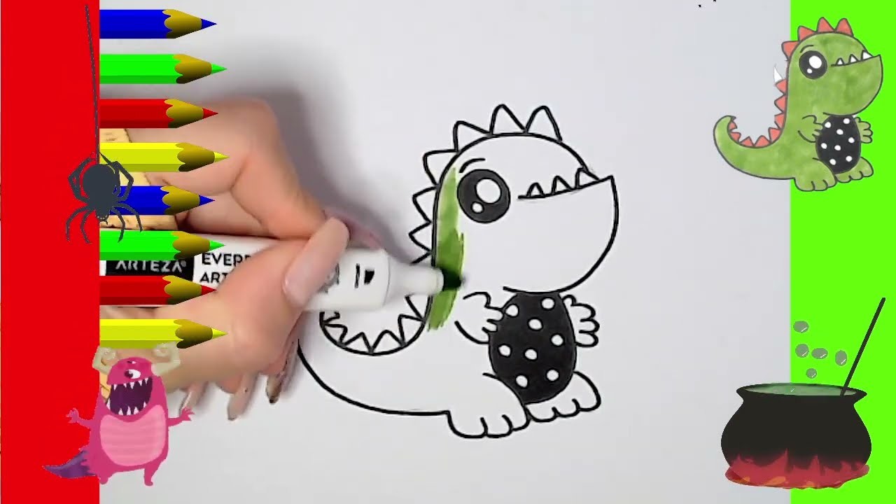 KAWAII. Cómo dibujar fácil. tutorial de dibujo. IDEAS PARA DIBUJAR Lindos monstruos